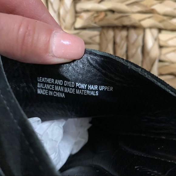 Born Crown black suede leather w/animal print clog - Picture 11 of 12